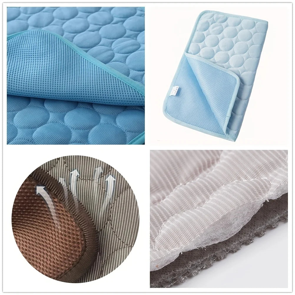 Cooling Mat for Dogs & Cats – Summer Ice Pad Blanket