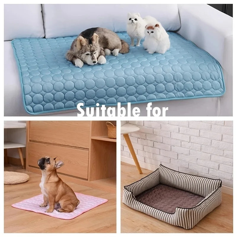 Cooling Mat for Dogs & Cats – Summer Ice Pad Blanket