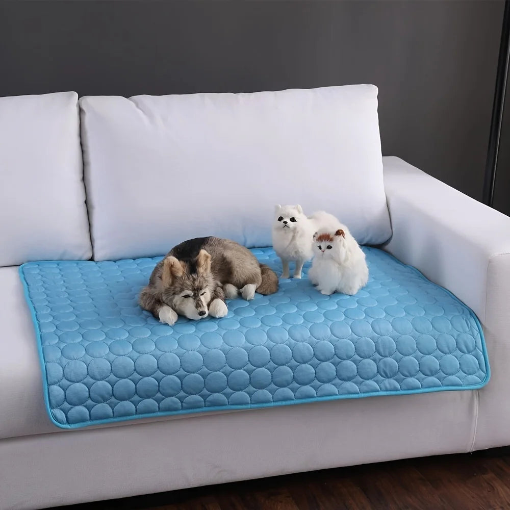 Cooling Mat for Dogs & Cats – Summer Ice Pad Blanket