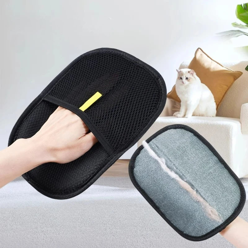 Pet Hair Remover Gloves – Washable & Portable