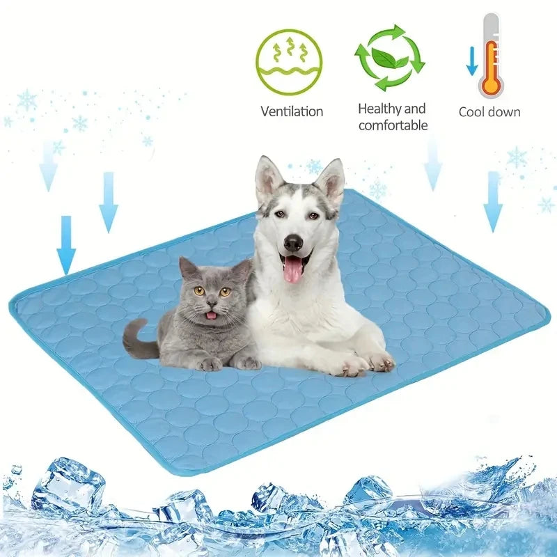 Cooling Mat for Dogs & Cats – Summer Ice Pad Blanket