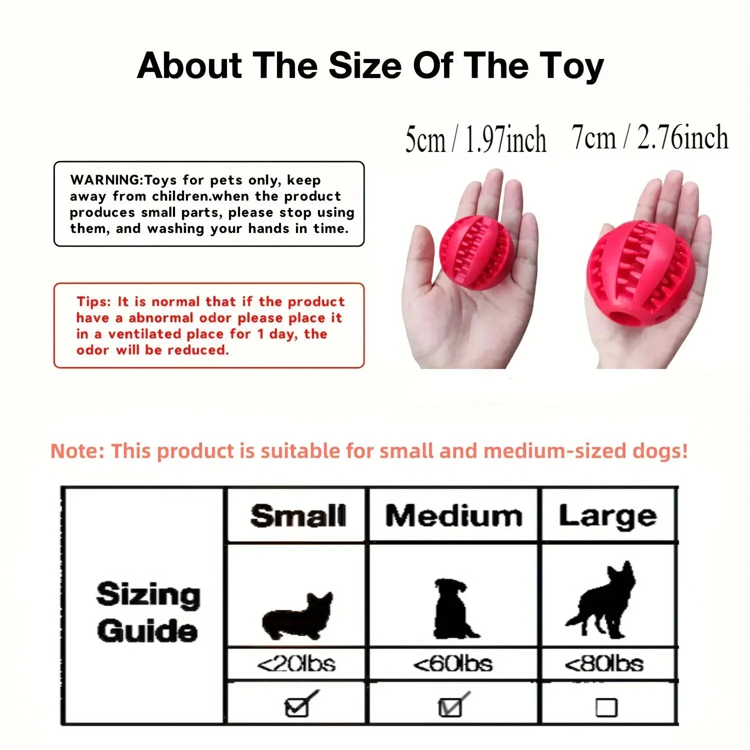 Puppy Trainer Toy Ball, Nontoxic Bite Resistant Toy Ball Puppy Pet Food Treat Feeder Chew Tooth Cleaning Ball