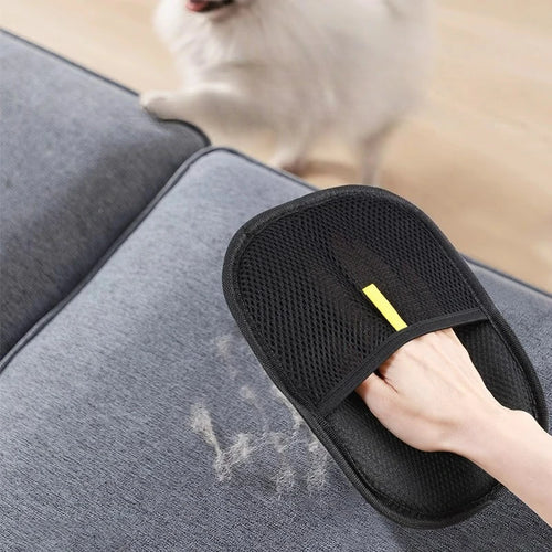 Pet Hair Remover Gloves – Washable & Portable