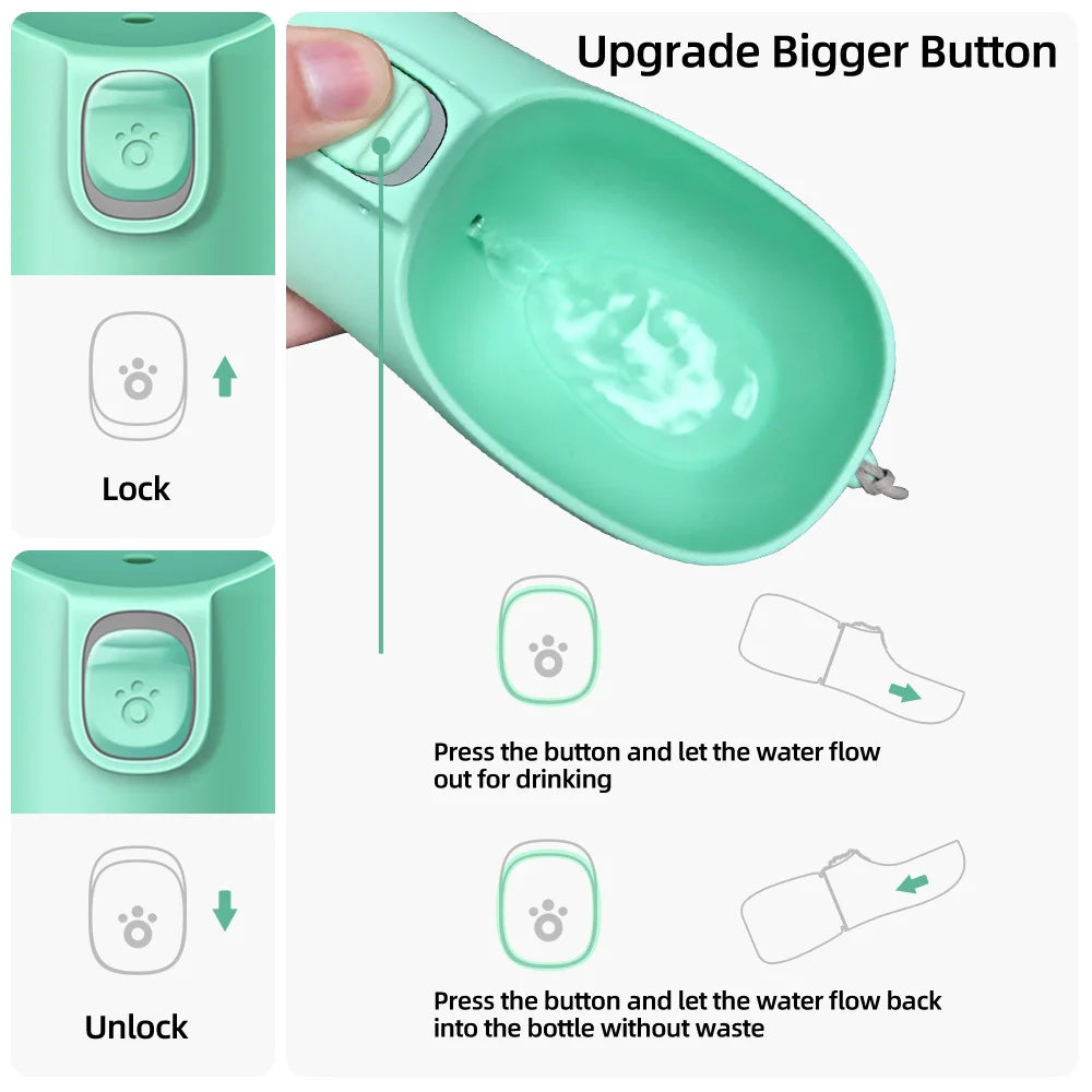 Portable Pet Water Bottle – Leakproof On-the-Go Drinking Bottle